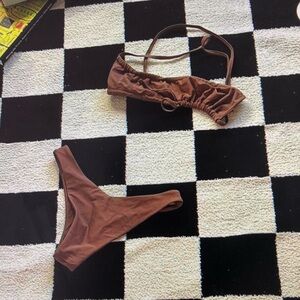 Brown Bikini Set